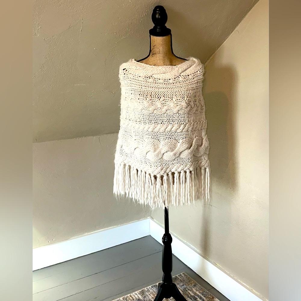 Maurice’s Cable Knit Poncho
